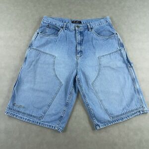 Sean John Baggy Jean Shorts Mens Size 36 Jorts Skate 90s Grunge Double Knee Y2K